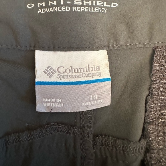 Columbia Gray Omni Shield Advanced Repellency Outdoor Pants Women’s Size 14 R - Picture 4 of 12